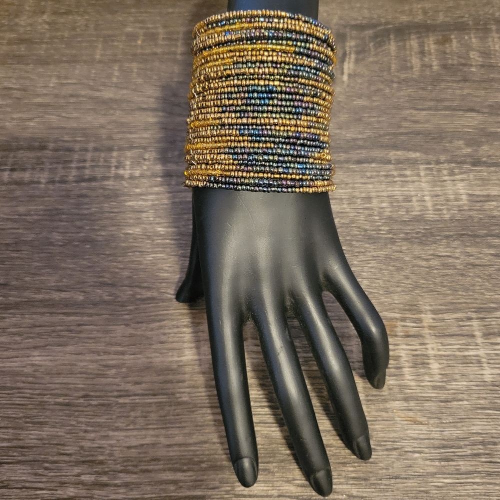Estate Sea Bead Statement Bracelet